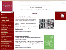 Tablet Screenshot of agalerija.lt